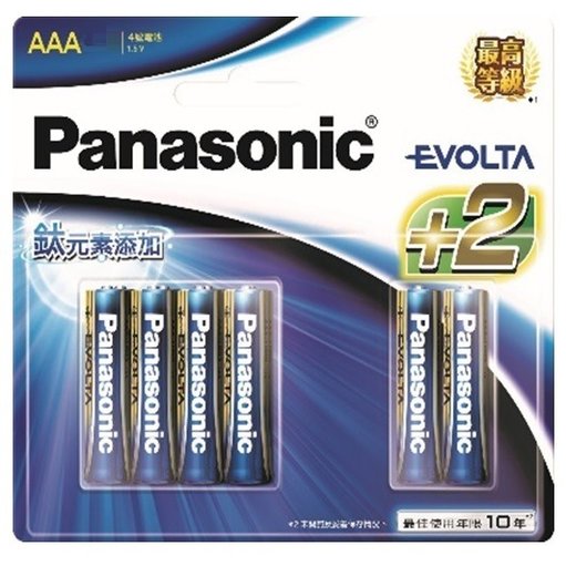 【1768購物網】Panasonic-EVOLT A鈦元素電池 4號 6入 ( LR03EGT/6BN 4+2)