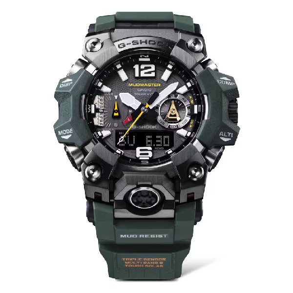 CASIO 卡西歐 GWG-B1000-3A旗艦錶款極端環境軍事綠潮流腕錶 52.1mm