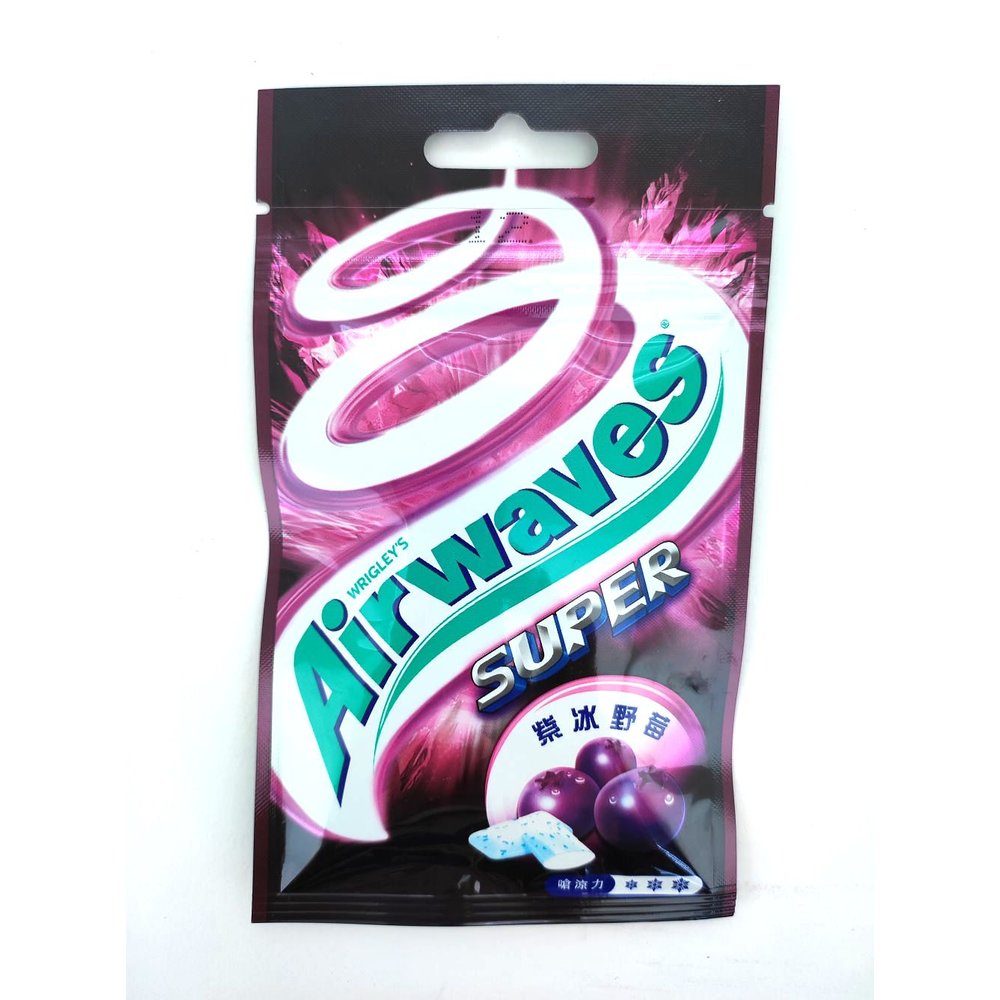 【光南大批發】Airwaves Super 極酷嗆涼無糖口香糖-紫冰野莓口味 28g