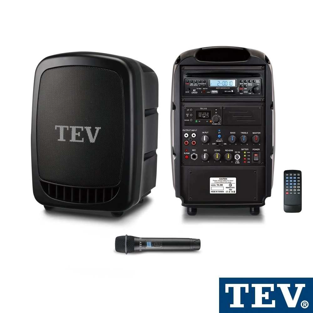 TEV TA-380C-1 藍芽/CD/USB/SD單頻無線擴音機