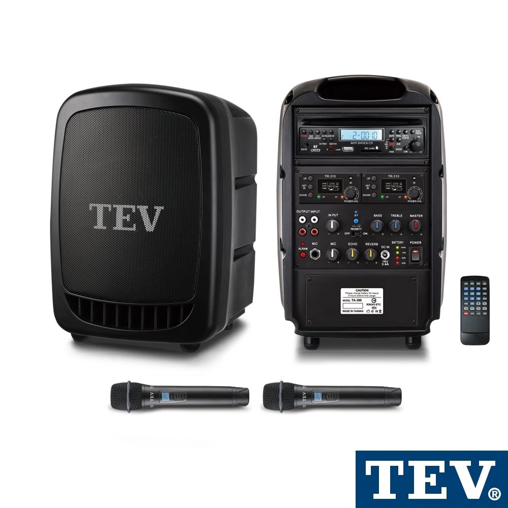 TEV TA-380C-2 藍芽/CD/USB/SD雙頻無線擴音機