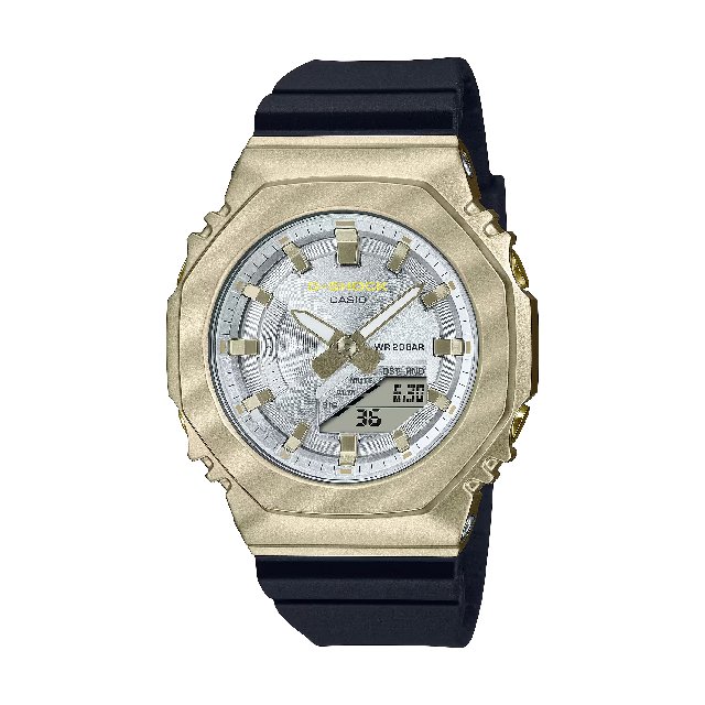 CASIO 卡西歐GM-S2100BC-1A 輕盈淡雅柔和風格八角形時尚腕錶 40.5mm