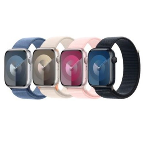 Apple Watch S9 GPS 45mm 鋁金屬錶殼+運動型錶環 (S/L) _ 台灣公司貨 + 贈二