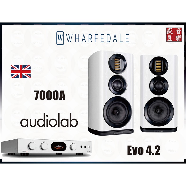 『現貨』英國 Audiolab 7000A 綜合擴大機 + Wharfedale Evo 4.2 喇叭『公司貨』
