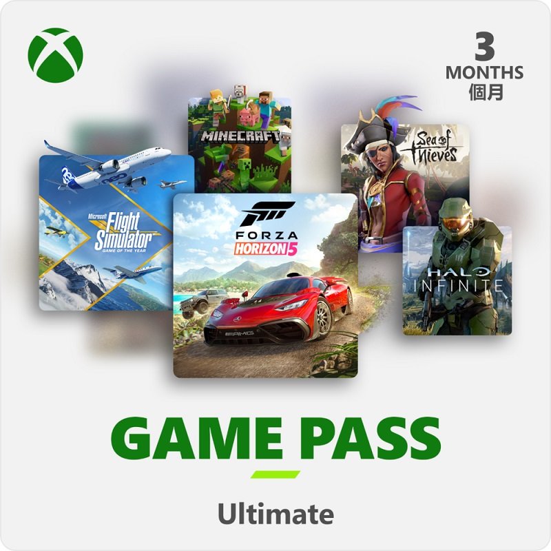 米特3C數位–XBOX Game Pass 3個月訂閱卡終極版含LiveGold金會員-ESD 數位下載版/QHX-00011