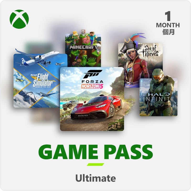 米特3C數位–XBOX Game Pass 1個月訂閱卡終極版含LiveGold金會員-ESD 數位下載版/QHW-00013