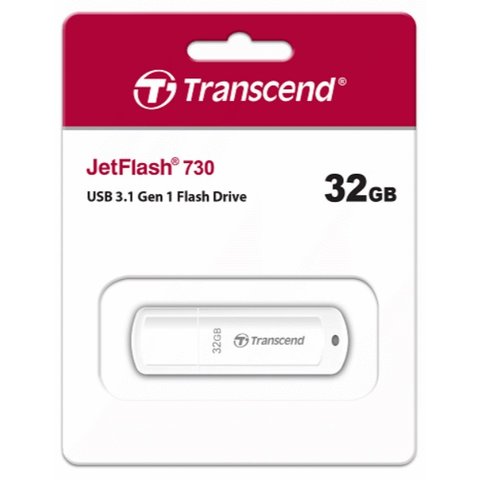 【1768購物網】TRANSCEND JetFlash730 32GB 創見 隨身碟 (白) (精技) TS32GJF730 (JF730)