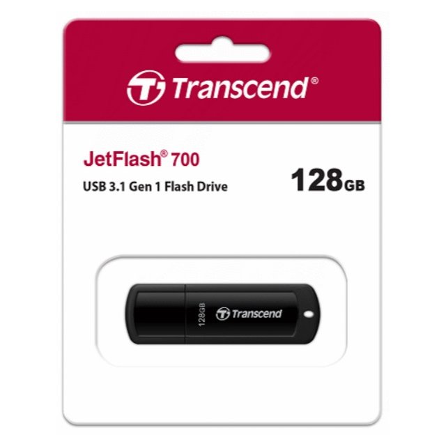【1768購物網】TRANSCEND JetFlash700 128GB 創見 隨身碟 (黑) (精技) TS128GJF700 (JF700)