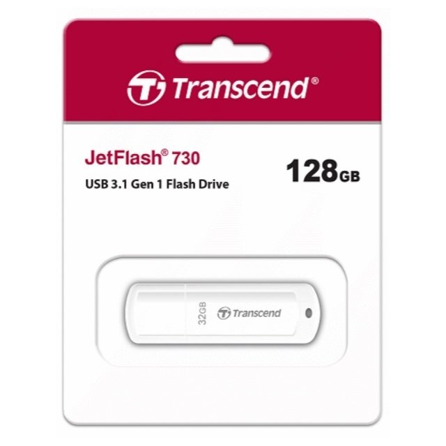 【1768購物網】TRANSCEND JetFlash730 128GB 創見 隨身碟 (白) (精技) TS128GJF730 (JF730)