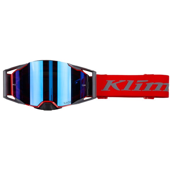 【美國KLIM】RAGE 磁吸式護目鏡- 防霧抗UV REDROCK DARK SMOKE BLUE MIRROR LENS