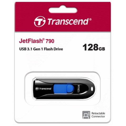 【1768購物網】TRANSCEND JetFlash790 128GB 隨身碟(黑) 創見隨身碟 (精技) TS128GJF790K (JF790)