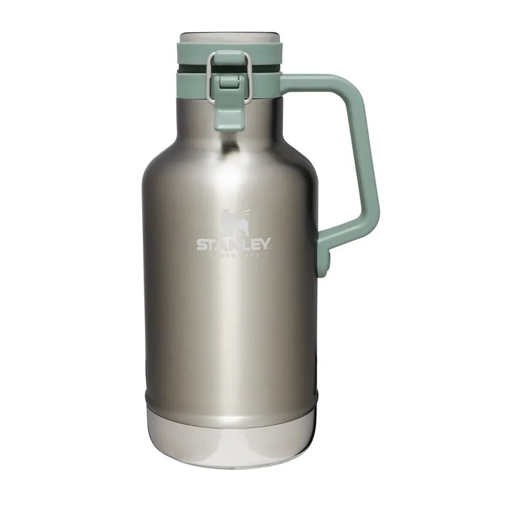 美國Stanley 經典系列不鏽鋼啤酒壺64OZ/1.9L不鏽鋼原色# 10-01941-188