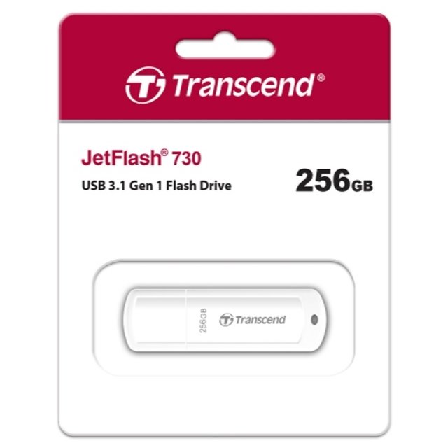 【1768購物網】TRANSCEND JetFlash730 256GB 創見 隨身碟 (白) (精技) TS256GJF730 (JF730)
