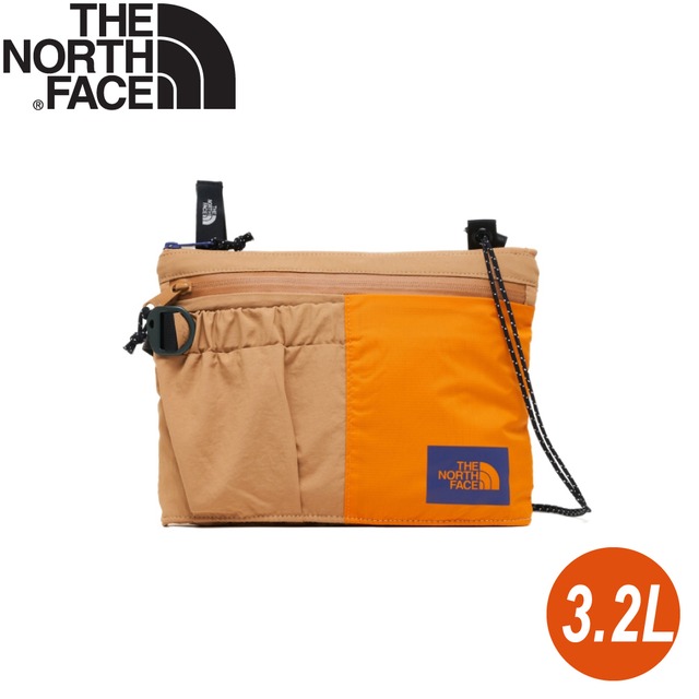 【The North Face 3.2L 單肩背提包 《杏色/橘》】52TO/休閒背包/側背包