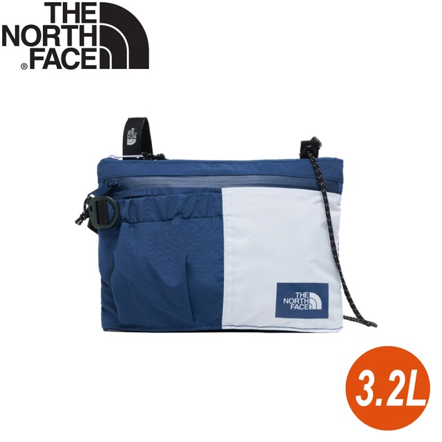 【The North Face 3.2L 單肩背提包 《深藍/灰白》】52TO/休閒背包/側背包