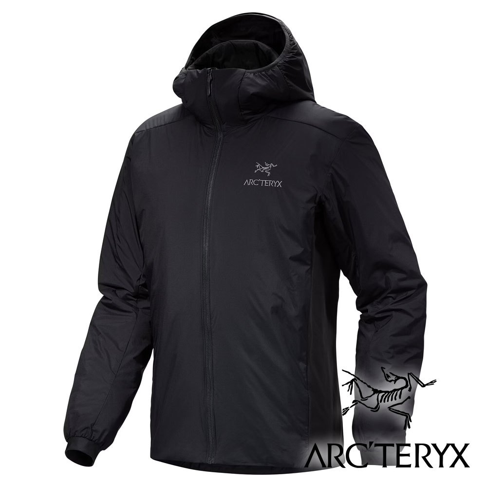 【Arc'teryx 始祖鳥】男Atom化纖連帽外套『黑』X007487 戶外 露營 登山 健行 休閒 時尚 連帽外套
