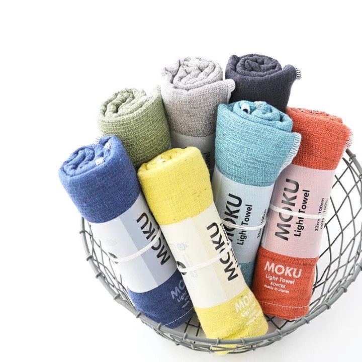 【Moku】日本製 M Size 輕量毛巾，運動好用毛巾，愛媛県今治市毛巾，輕薄好用，現貨在台！購買時請選取顏色。