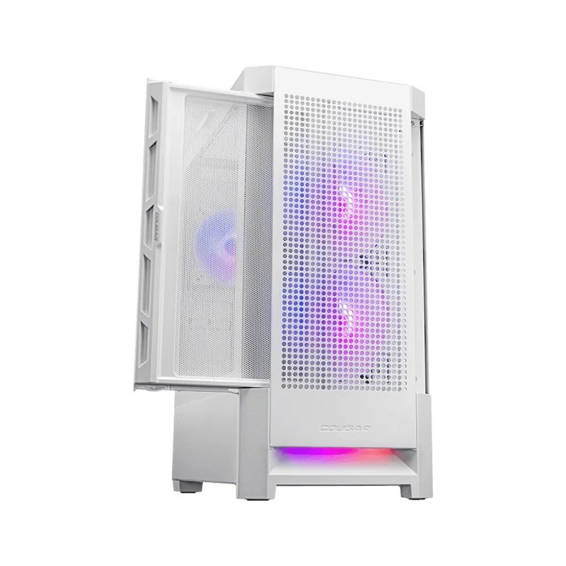 米特3C數位–COUGAR 美洲獅 Duoface RGB 電腦機殼 中塔機箱 白色