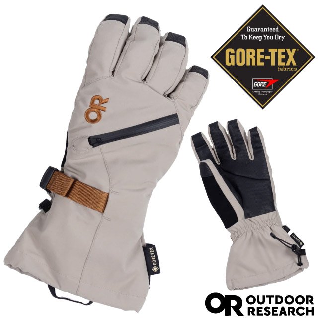 【Outdoor Research】男 Revolution II Gore-Tex Gloves 防水透氣保暖手套(可觸控).可調手圍/GTX防風止滑.登山滑雪 OR300015-2291 卡其