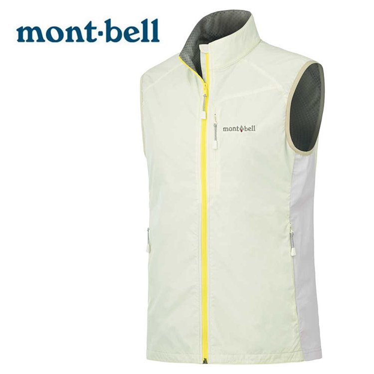 【Mont-bell 日本】Light Shell Vest 防風背心外套 女 白色 (1106560)｜軟殼背心外套