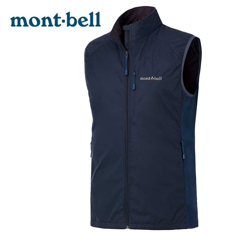 【Mont-bell 日本】Light Shell Vest 防風背心外套 女 石墨灰 (1106560)｜軟殼背心外套