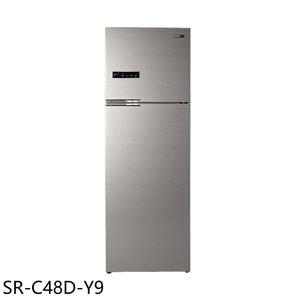 《可議價》聲寶【SR-C48D-Y9】480公升雙門變頻晶鑽金冰箱(含標準安裝)(全聯禮券100元)