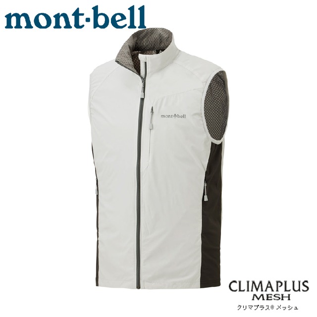 【Mont-Bell 日本 男 LIGHT SHELL VT 軟殼背心《淺灰》】1106559/保暖背心/立領背心