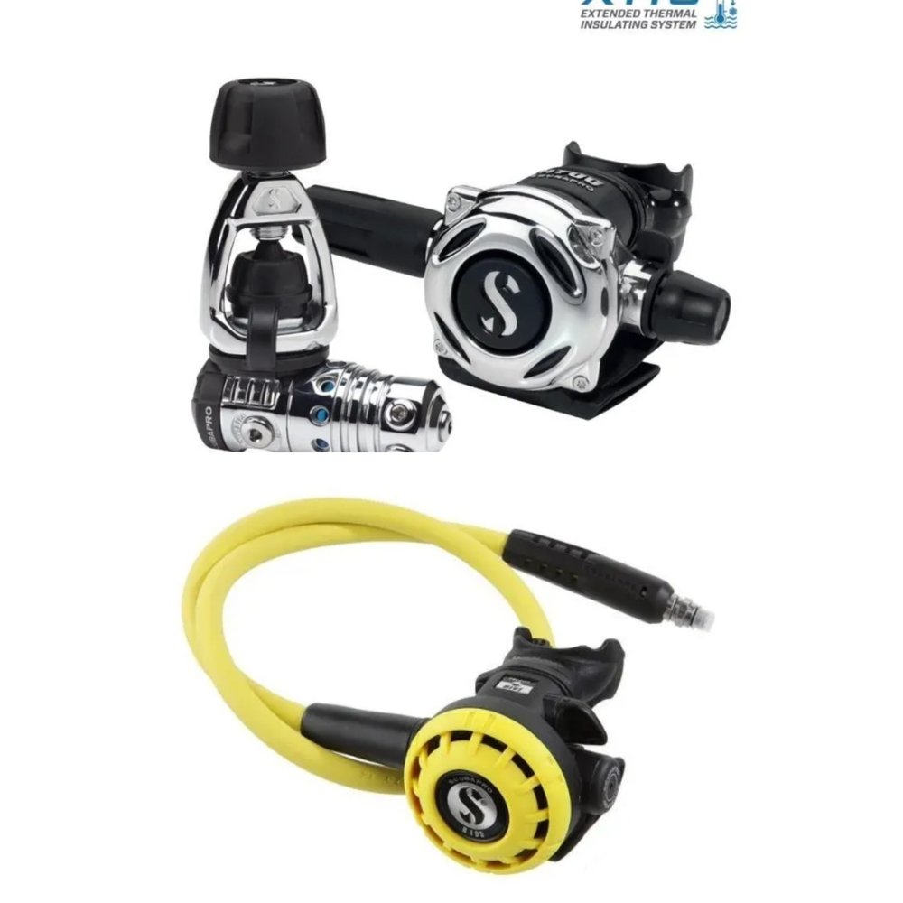 台灣潛水---SCUBAPRO 調節器 MK25 EVO/A700+R195 OCTO 黃色備用二級頭