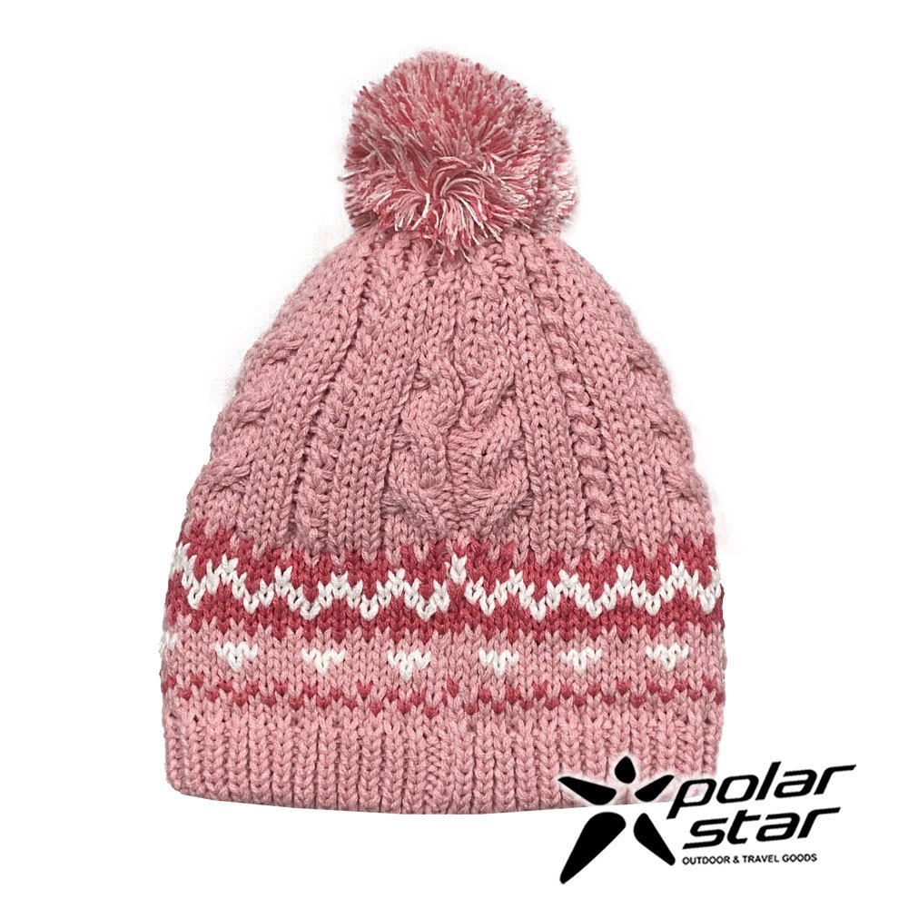 【PolarStar】童花色保暖帽『深粉紅』P23609 戶外 露營 登山 健行 保暖 毛帽 保暖帽 冬季 禦寒
