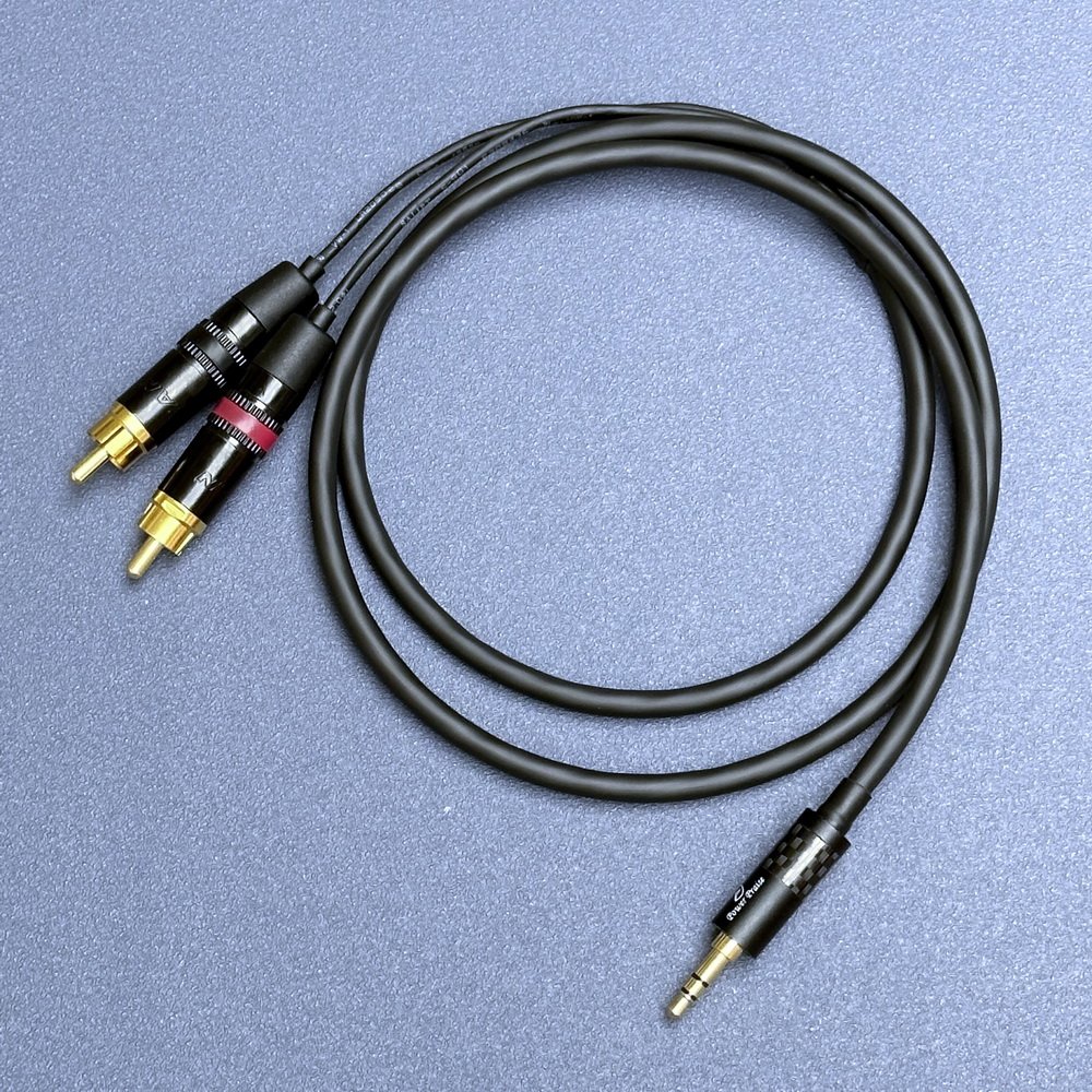 志達電子 CAB191/0.5 線長 0.5m MOGAMI 日本制 音頻線 立體3.5mm公轉RCA公轉接線