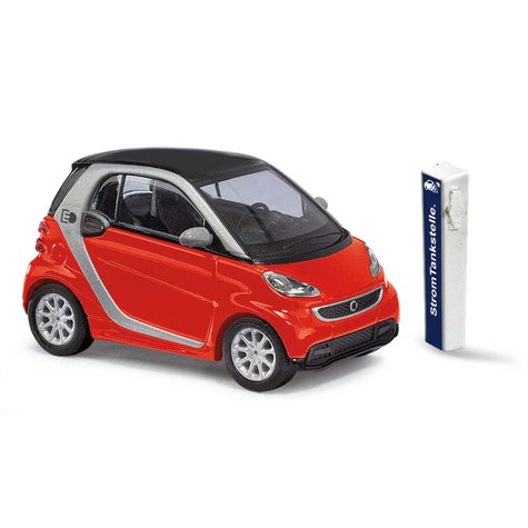 MJ 現貨 Busch 46226 HO規 Smart Fortwo Coupe Electric 附充電樁