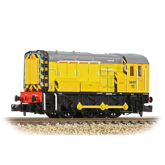 MJ 預購中 Graham Farish 371-011SF N規 Class 08 08417 Network Rail Yellow 數位音效柴油運貨車