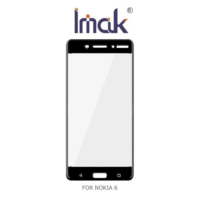 Imak NOKIA 6 全屏鋼化玻璃膜 滿版 鋼化玻璃貼 鋼化膜 玻璃貼-黑色【出清】