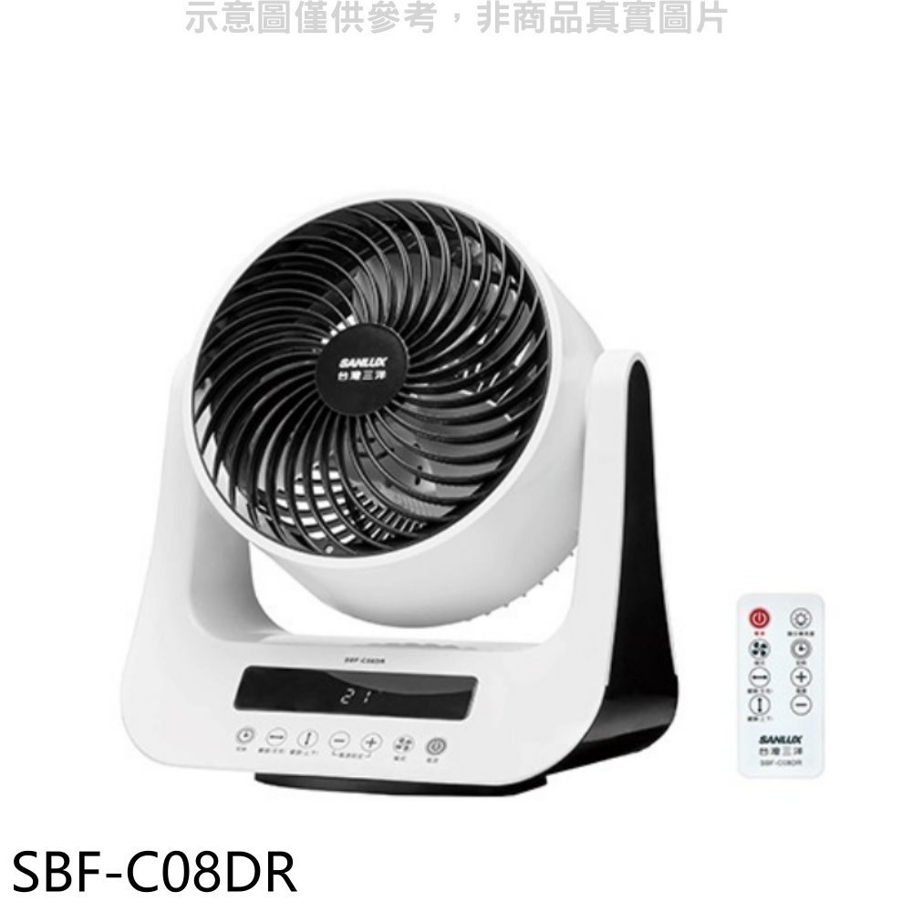 《可議價》SANLUX台灣三洋【SBF-C08DR】8吋靜音節能DC智慧循環扇電風扇