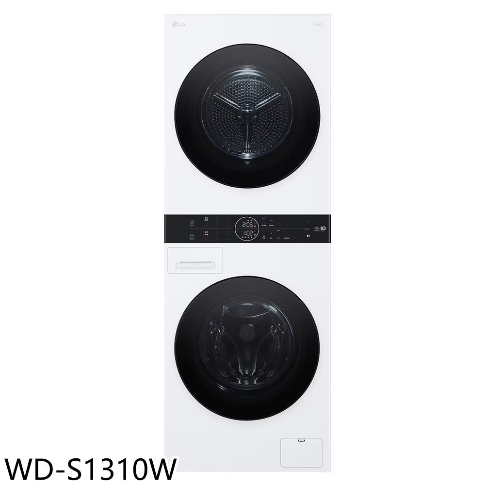 《可議價》LG樂金【WD-S1310W】WashTower13公斤AI智控白色洗衣塔洗乾衣機(含標準安裝)