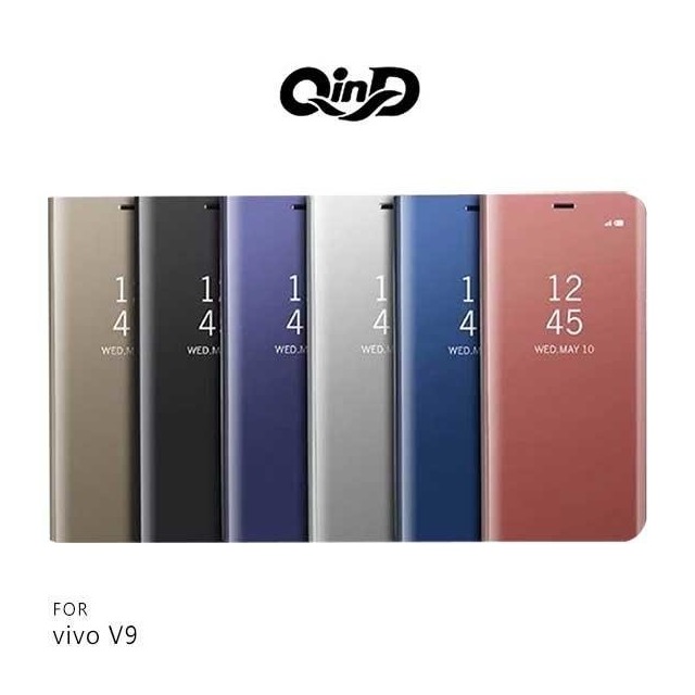 QinD VIVO V9 / Y85 透視皮套 保護殼 手機殼 支架 鏡面【出清】