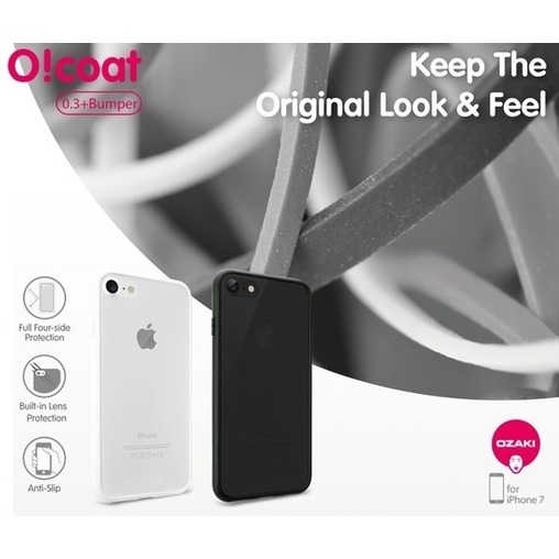 Ozaki O!coat 0.3 + Bumper iPhone 7 / 8 / SE2 超薄防撞保護殼 手機殼【出清】