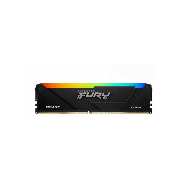 Kingston 64GB(2x32GB)DDR4 3600MT/s CL18 FURY Beast RGB 記憶體 KF436C18BB2AK2/64