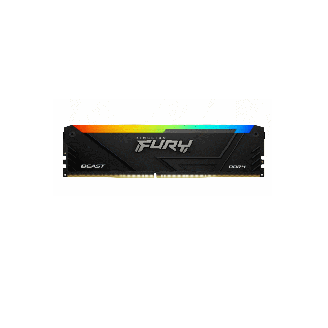Kingston 32GB(2x16GB)DDR4 3600MT/s CL18 FURY Beast RGB 記憶體 KF436C18BB2AK2/32