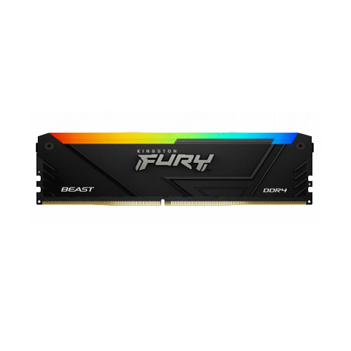 Kingston 16GB(2x8GB)DDR4 3600MT/s CL17 FURY Beast RGB 記憶體 KF436C17BB2AK2/16