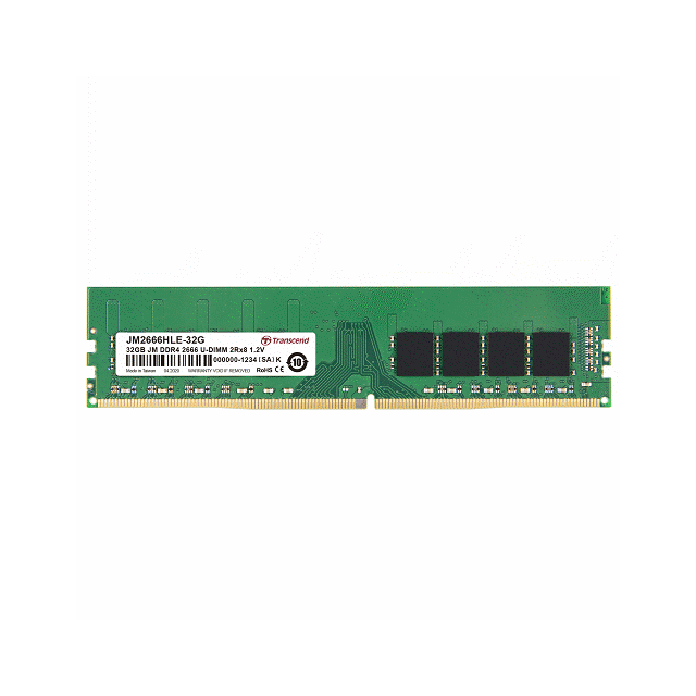 創見32GB JM DDR4 2666 U-DIMM 2Rx8 1.2V(FOR PC) 記憶體 JM2666HLE-32G