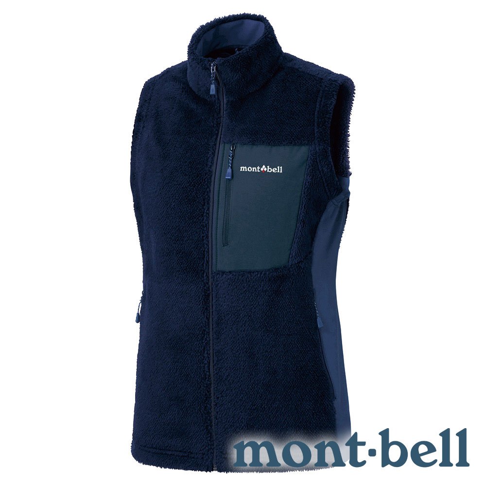 【mont-bell】CLIMAAIR-女刷毛保暖背心『深海軍藍』1106693 戶外 露營 登山 健行 休閒 時尚 保暖 禦寒 刷毛 背心