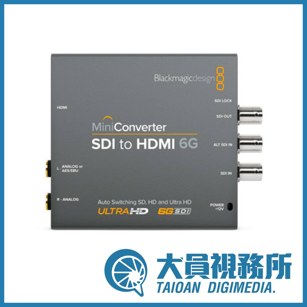 Blackmagic】 Mini Converter - SDI to HDMI 6G - PChome 商店街