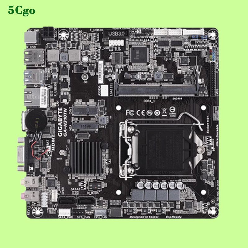 5Cgo【代購七天交貨】全新Gigabyte/技嘉GA-H310TN 主機板薄款行業工控Thin Mini-ITX迷你主機