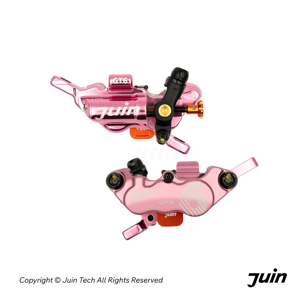JUIN TECH GTP6 整合式6活塞雙邊作動油壓卡鉗 / 粉