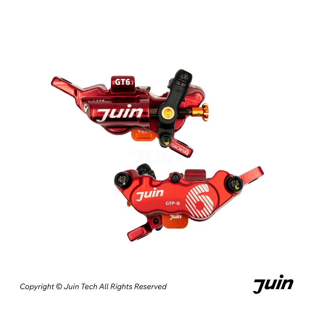 JUIN TECH GTP6 整合式6活塞雙邊作動油壓卡鉗 / 紅