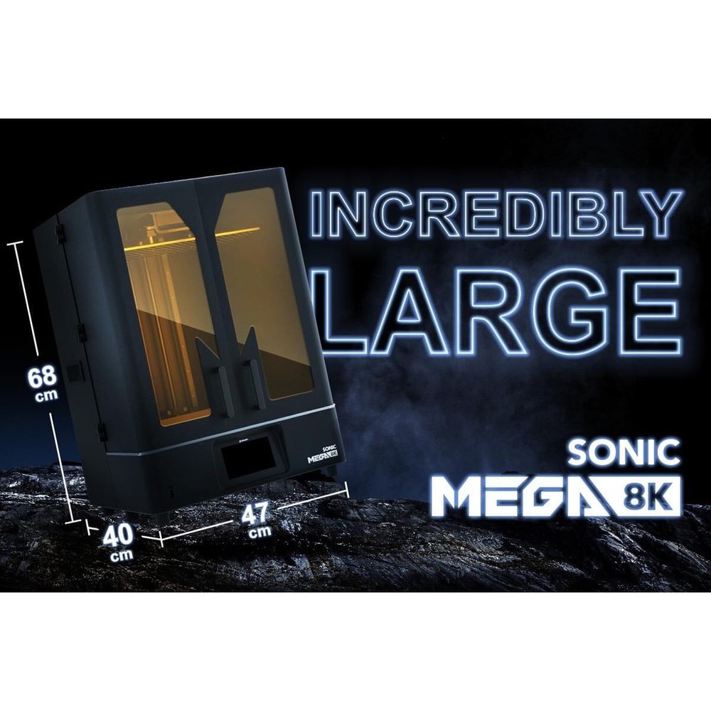 【原廠現貨】 Phrozen Sonic Mega 8K 高解析度15吋MONO LCD光固化3D列印機【原廠保固一年】