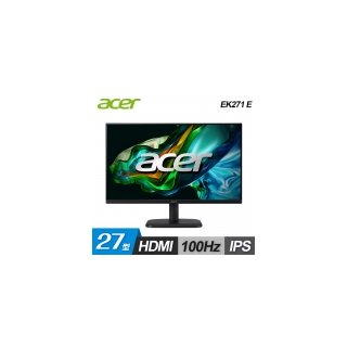 【Acer 宏碁】EK271 E 27型 100hz IPS 抗閃電腦螢幕