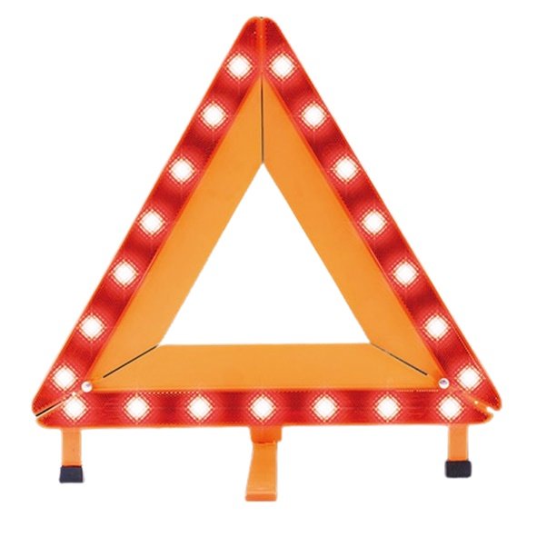 車資樂㊣汽車用品【TA-A026】極光LED標誌 可摺疊三角警示架 故障標誌 警告標示 故障警示牌 三角故障牌