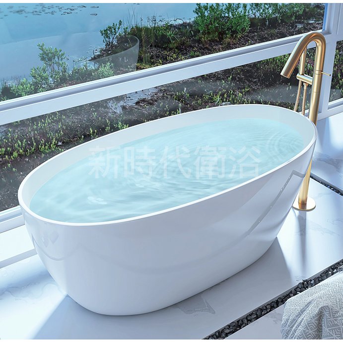 [新時代衛浴] 130~150cm多種尺寸獨立浴缸，超薄邊款內空間大，舒適款-XYK057